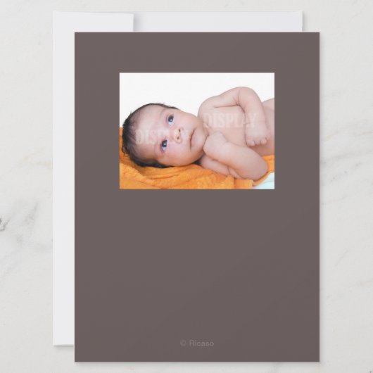 Faire-part Nouvel ours dormant (Dos)