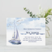 Faire-part Nouvelle adresse (Debout devant)