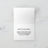 Faire-part nouvelle adresse. (Intérieur)