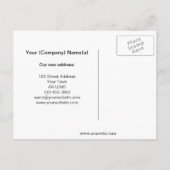 Faire-part Nouvelle adresse - Carte postale de la maison ou d (Dos)