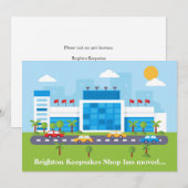 Faire-part Nouvelle adresse de magasin Centre commercial mign (Devant / Derrière)