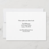 Faire-part Nouvelle adresse de résidence Changer de jolies to (Dos)