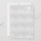 Faire-part Nouvelle adresse domicile argent floral (Dos)