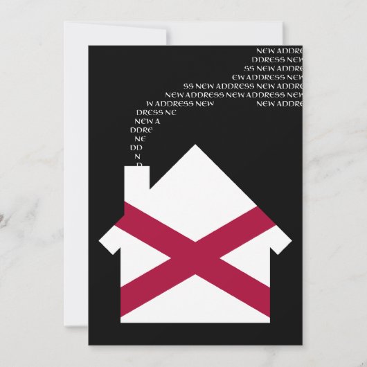 Faire-part nouvelle adresse en alabama (Devant)