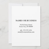 Faire-part nouvelle adresse en alabama (Dos)