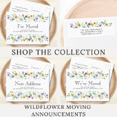 Faire-part Nouvelle adresse Floral Moving