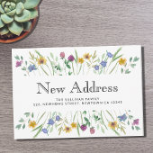 Faire-part Nouvelle adresse Floral Moving