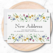 Faire-part Nouvelle adresse Floral Moving