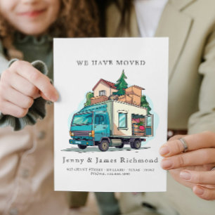 Faire-part Nouvelle adresse I Camion Moving Home