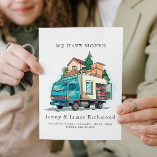 Faire-part Nouvelle adresse I Camion Moving Home