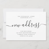 Faire-part Nouvelle adresse moderne nous avons déménagé (Devant)