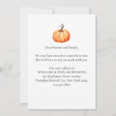 Faire-part Nouvelle adresse résidentielle Thanksgiving Citrou (Dos)