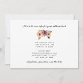 Faire-part Nouvelle adresse Watercolor Mountains Moving (Dos)