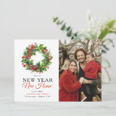 Faire-part Nouvelle année de la couronne Nouvelle maison Phot (Debout devant)