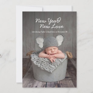 Faire-part Nouvelle Année Nouvel Amour Vacances Naissance Béb