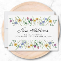 Nouvelle annonce de déménagement de fleurs sauvage