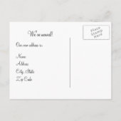 Faire-part Nouvelle carte postale (Dos)