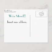 Faire-part Nouvelle carte postale (Dos)