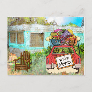 Faire-part Nouvelle carte postale d'adresse