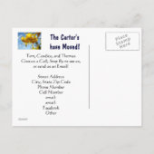Faire-part Nouvelle carte postale d'adresse Déplacée vers les (Dos)