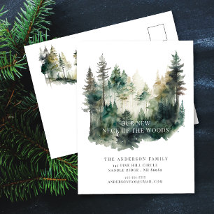 Faire-part Nouvelle carte postale d'adresse du nouveau quarti