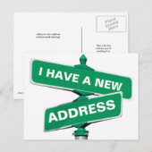 Faire-part Nouvelle Carte Postale de Changement d'Adresse (Devant / Derrière)