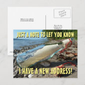Faire-part Nouvelle Carte Postale de Changement d'Adresse (Devant / Derrière)