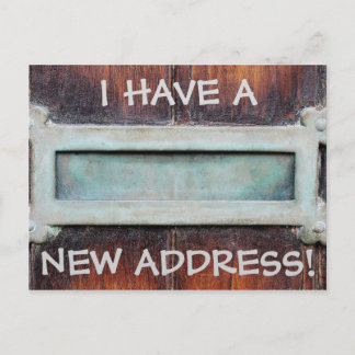 Faire-part Nouvelle Carte Postale de Changement d'Adresse