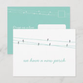 Faire-part Nouvelle carte postale de changement d'adresse Tea (Devant / Derrière)