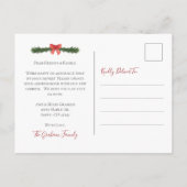 Faire-part Nouvelle carte postale de Noël (Dos)