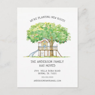 Faire-part Nouvelle carte postale Roots Treehouse Moving Fair