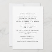 Faire-part Nouvelle Date Même Amour Mariage Réduit Photo Rédu (Dos)