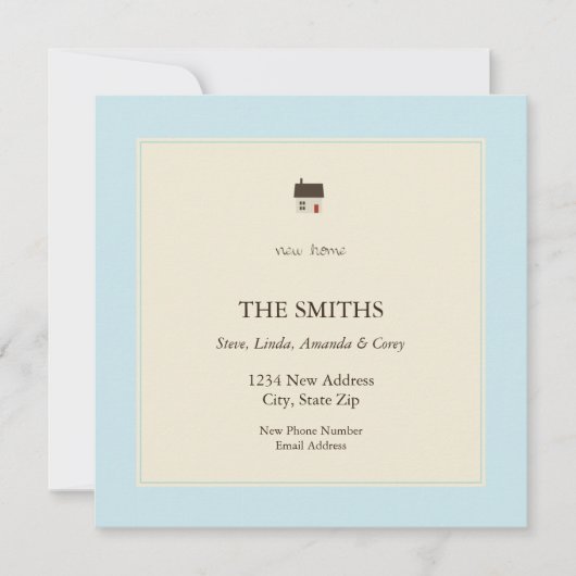 Faire-part nouvelle maison (Devant)