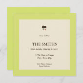 Faire-part nouvelle maison (Devant / Derrière)