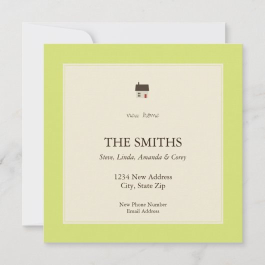 Faire-part nouvelle maison (Devant)