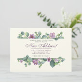 Faire-part Nouvelle Maison Botanique Nous Avons Déménagé Euca (Debout devant)