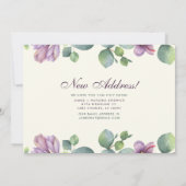 Faire-part Nouvelle Maison Botanique Nous Avons Déménagé Euca (Dos)