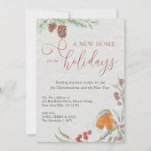 Faire-part Nouvelle maison de vacances Robin Berries et Pine  (Devant)