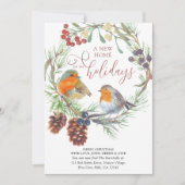 Faire-part Nouvelle maison de vacances Robin et Pine Wreath M (Devant)