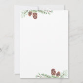 Faire-part Nouvelle maison de vacances Robin et Pine Wreath M (Dos)