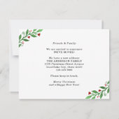 Faire-part Nouvelle maison Joyeux Noël 2 Photo Holiday Moving (Dos)