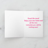 FAIRE-PART ***NOUVELLE MAISON*** LES FLAMANTS ROSES SONT "TIC (Intérieur)