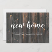 Faire-part Nouvelle maison Moderne Simple Pays rustique Bois (Devant)