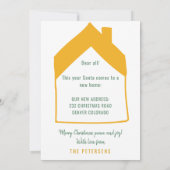 Faire-part Nouvelle maison Noël arbre voiture moderne vacance (Dos)