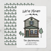 Faire-part Nouvelle maison Nous avons déménagé (Devant / Derrière)
