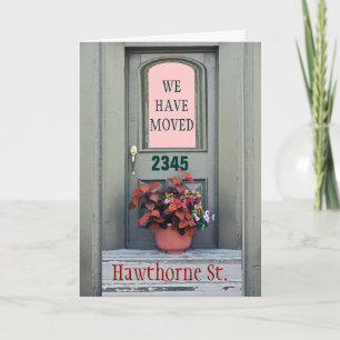 Faire-part Nouvelle maison nous le " VE avons déplacé la