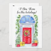 Faire-part Nouvelle maison pour les fêtes (Devant / Derrière)