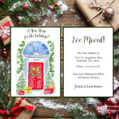 Faire-part Nouvelle maison pour les fêtes