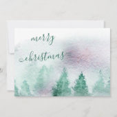 Faire-part Nouvelle maison pour les vacances Aquarelle Forêt (Dos)