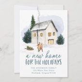 Faire-part Nouvelle maison pour les vacances déménager (Devant)